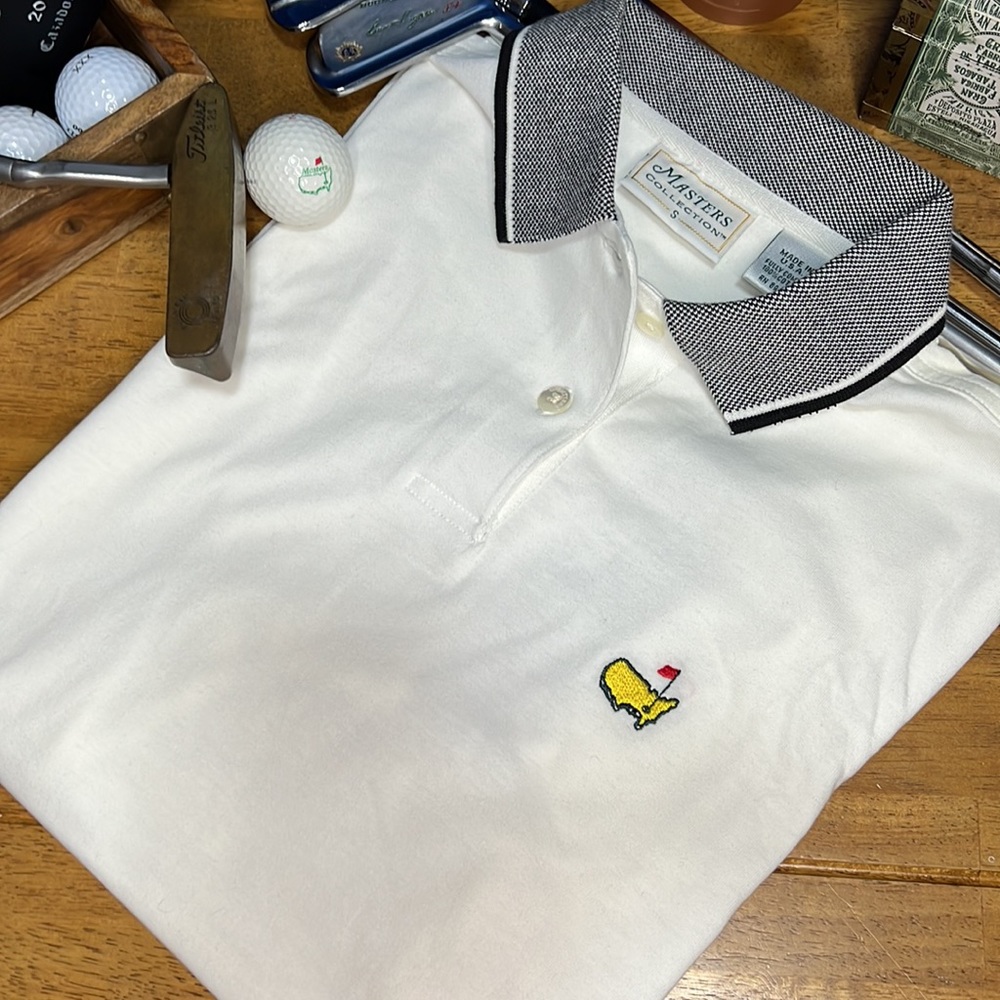 Vintage Masters white golf ⛳️ polo size small made by Masters Collection